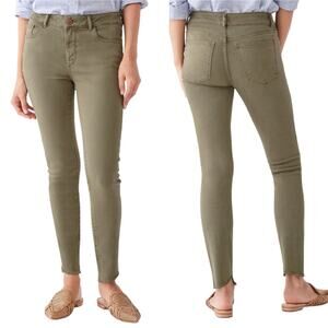 DL1961 Florence Ankle Mid Rise Olive Skinny Jeans 29